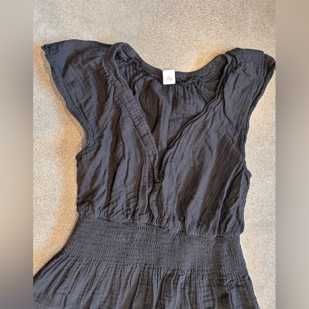 Cotton v-neck dress - Picture 3 of 6